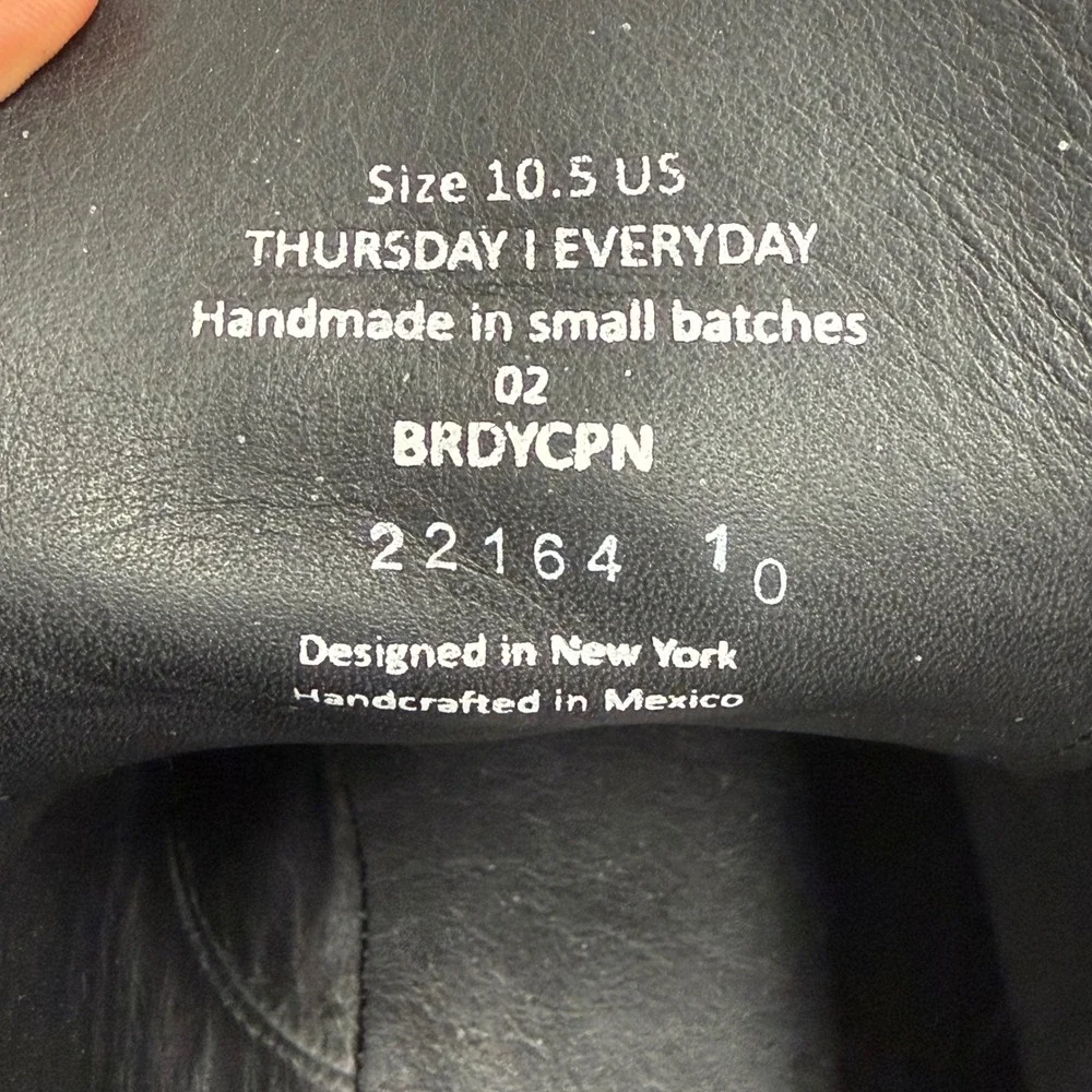 Thursday Boot Co Captain Boots Men 10.5 Brandy Leather Cap Toe Goodyear Welt